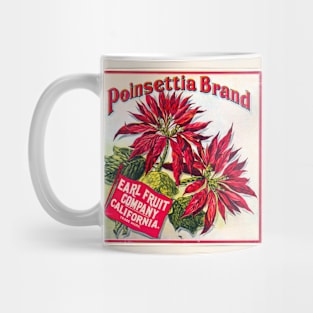 Poinsettia Brand crate label, circa 1900-1909 Mug